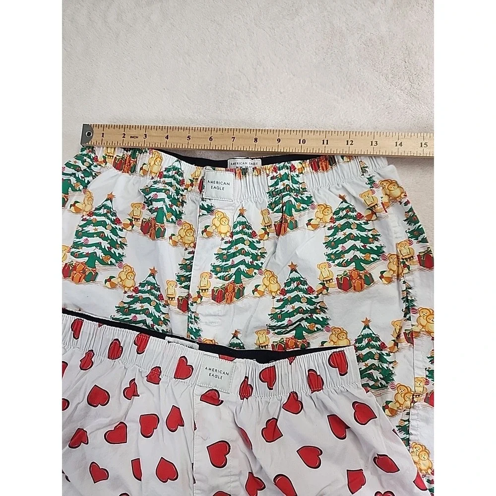 Men's Cotton Boxers Lot 3 American Eagle And J Crew Med 32-34